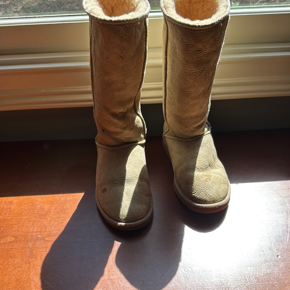Cozy UGG Tan Shearling Boots